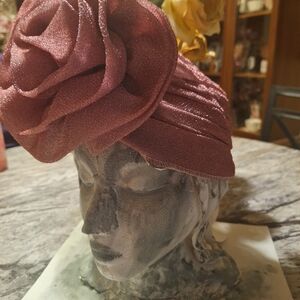 Pink Rosette Hat